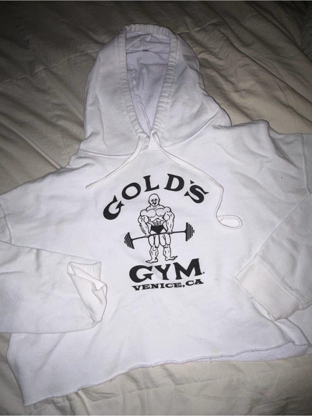 Gold’s Gym Vintage Cropped Hoodie